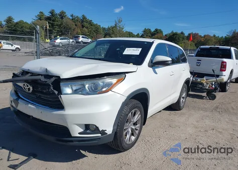 2015 Toyota Highlander Le Plus V6 from USA, damaged, VIN 5TDBKRFH0FS200113